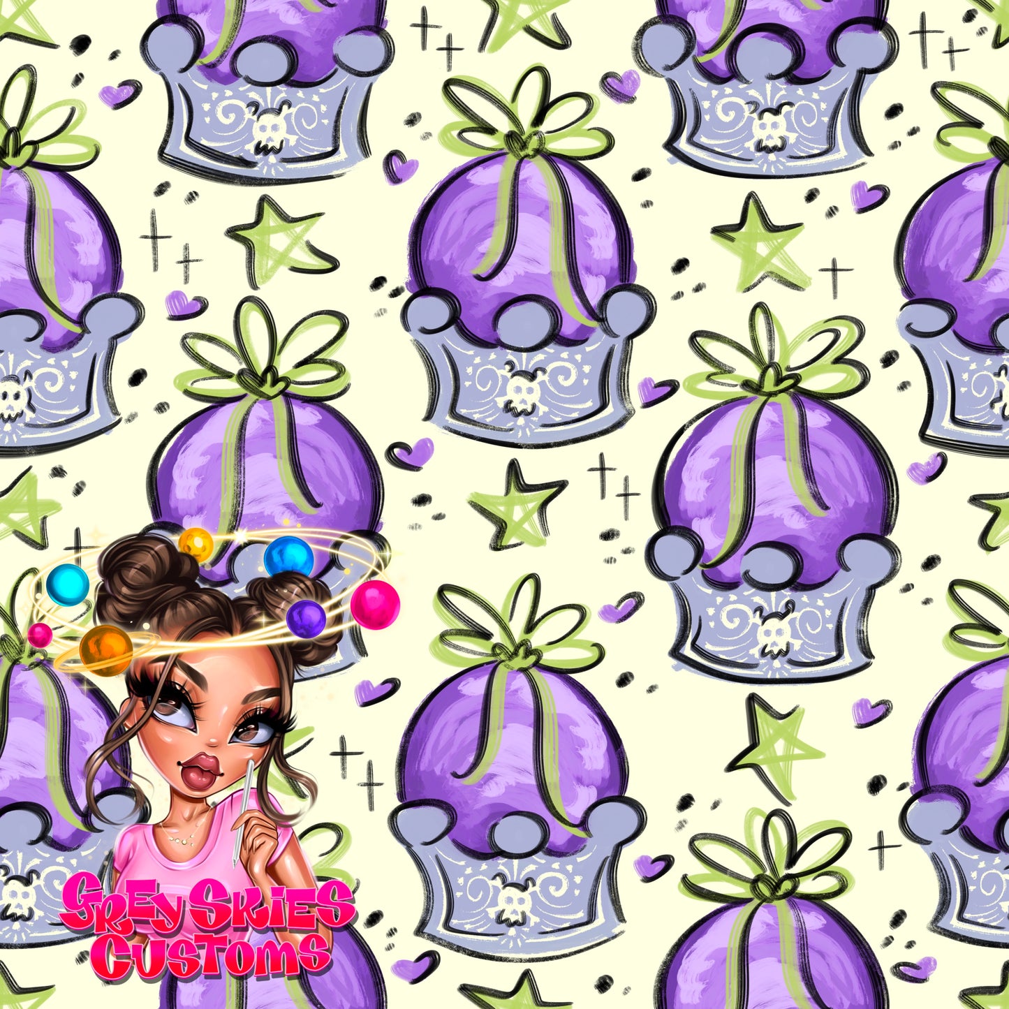 Crystal Ball Doodle- Green 🪦