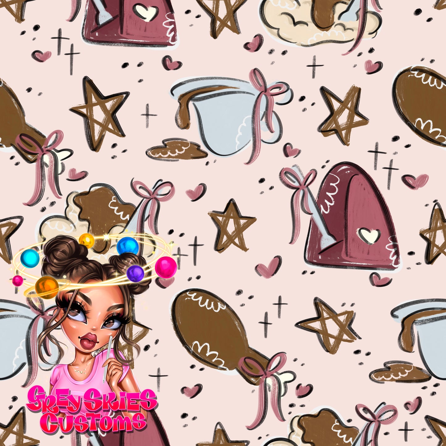 Thanksgiving Doodle- Pink 🪦