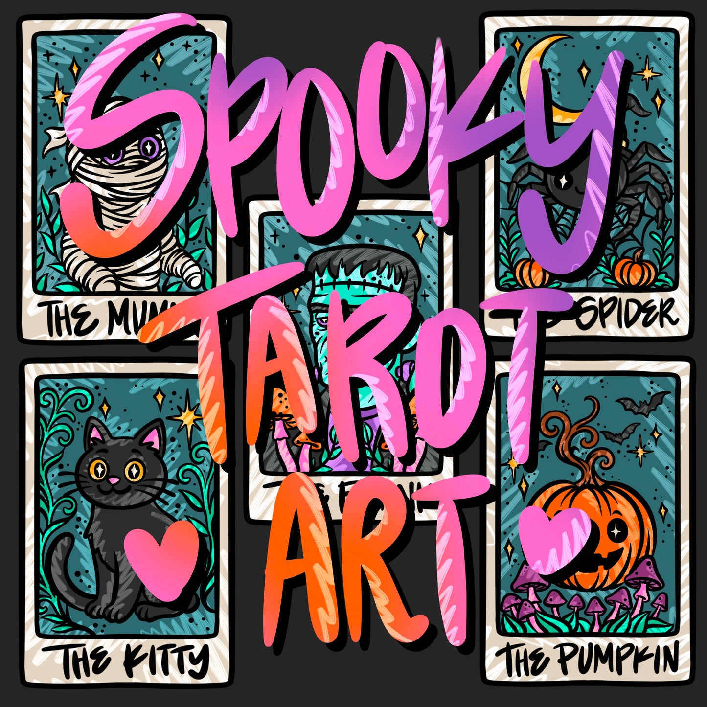 Spooky Tarot PNG Set