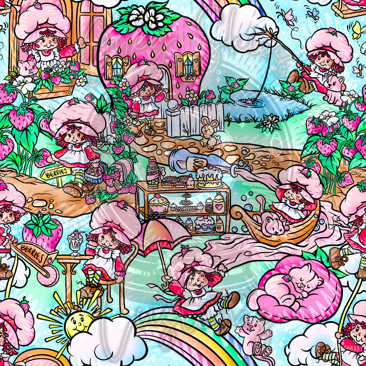 ✨LIMITED✨ Sketchy Strawberry Cake 🪦