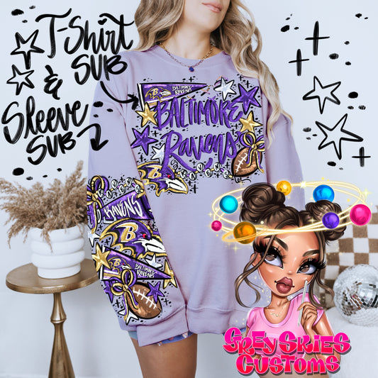 Baltimore T-shirt & Sleeve PNGs