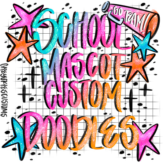 ✨School Mascot Custom Doodles✨
