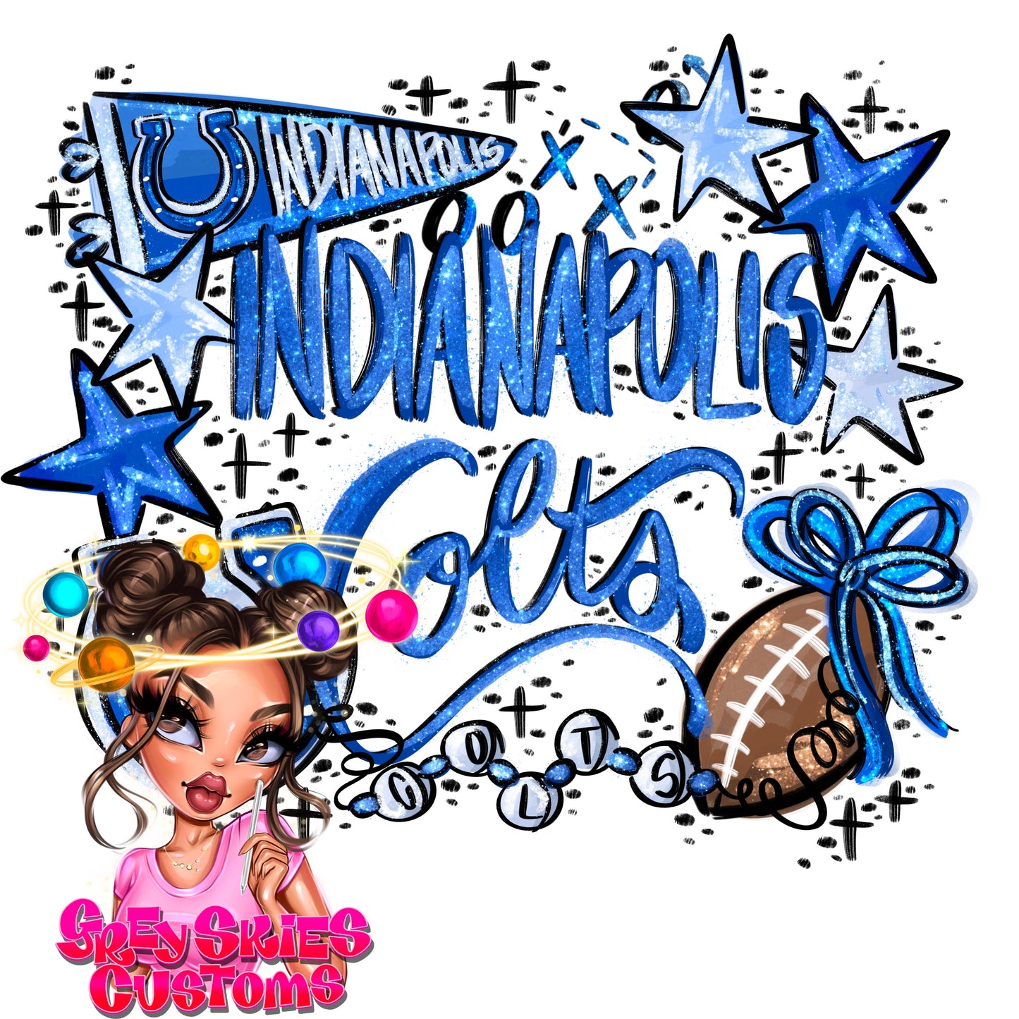 Colts Doodle PNGs