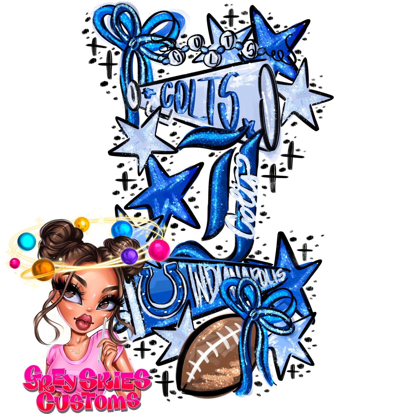 Colts Doodle PNGs