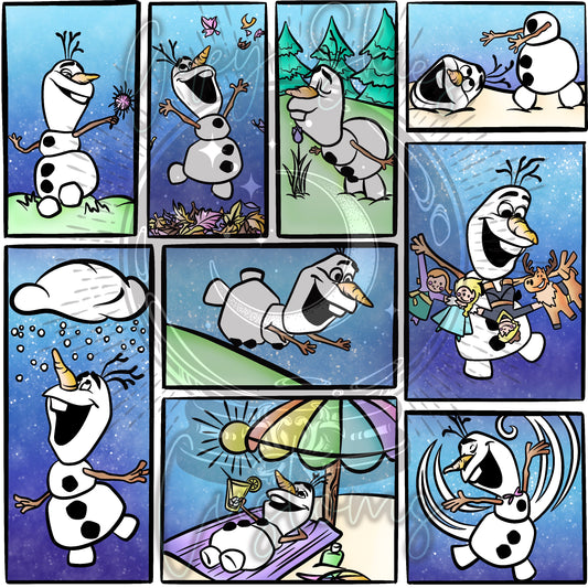 ✨LIMITED✨ OLAF Comic Strip